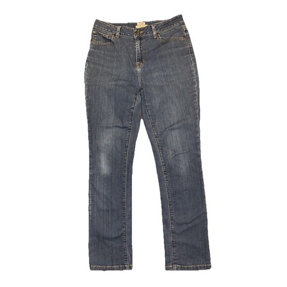 L.L. Bean Denim - LL Bean Jeans Womens 8 Regular Blue Denim Classic Fit Straight Leg 5 pocket